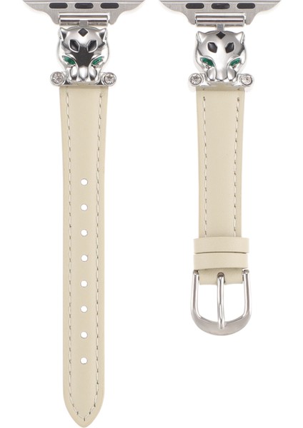 Apple Watch Series 10 46MM/ULTRA 2 Ultra 49MM/9 8 7 45MM/SE (2023) Se (2022) Se 6 5 4 44MM/3 2 1 42MM Saat Kayışı - Gümüş/starlight (Yurt Dışından) fiyatları