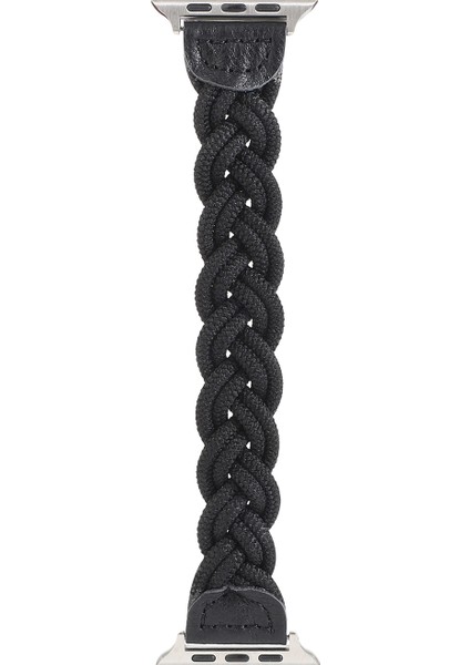 Apple Watch Series 10 46MM/ULTRA 2 Ultra 49MM/9 8 7 45MM/SE (2023) Se (2022) Se 6 5 4 44MM/3 2 1 42MM-SIYAH Için Elastik Dokuma Tasarım Saat Kayışı Yedek Saat Kayışı (Yurt Dışından) fırsatları