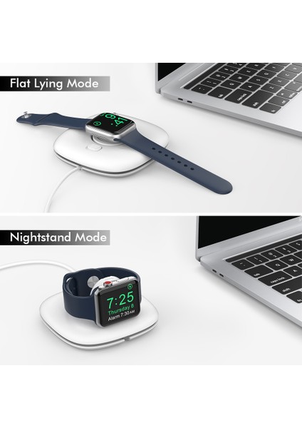 Ahastyle PT126 Apple Watch Şarj Standı Katlanabilir Akıllı Saat Şarj Tutucu Şarj Istasyonu-Beyaz (Yurt Dışından) fiyatları