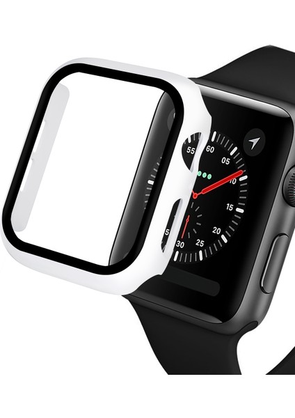 Apple Watch Series 4/5/6/se/se (2022) 40 mm Pc Çerçeve + Temperli Cam Koruyucu Saat Kılıfı - Beyaz (Yurt Dışından) indirimleri