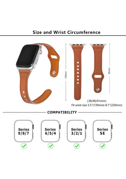 Kalebol Apple Watch Series 10 42MM/9 8 7 41MM/SE (2023) Se (2022) Se 6 5 4 40MM/3 2 1 38MM Saat Kayışı, Küçük Toka - Pembe (Yurt Dışından) indirimleri