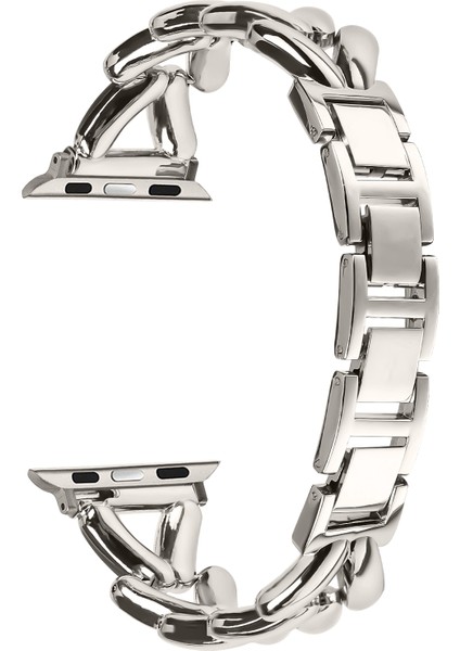 Apple Watch Series 10 46MM/ULTRA 2/ultra 49MM/9 8 7 45MM/SE (2023) Se (2022) Se 6 5 4 44MM/3 2 1 42MM Twisted Metal Band-Starlight Için Kayış (Yurt Dışından) fiyatları