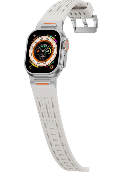 Apple Watch Series 10 46MM/ULTRA 2/ultra 49MM/9 8 7 45MM/SE (2023) Se (2022) Se 6 5 4 44MM/3 2 1 42MM Için Çoklu Delikli Saat Kayışı - Starlight (Yurt Dışından) fırsatları