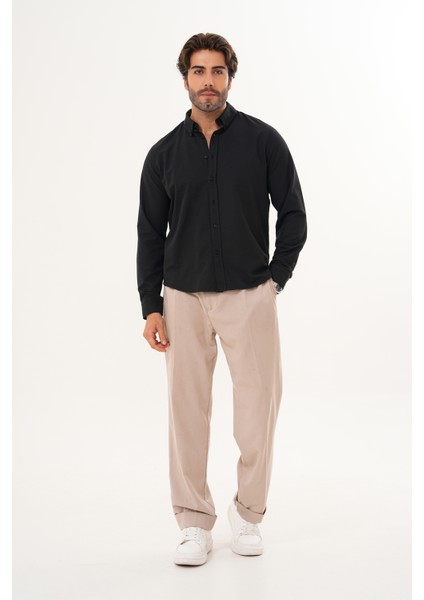 Gömlek Pamuklu Oxford Kumaş Yıkamalı Regular Mevsimlik Erkek Gömlek fiyatları