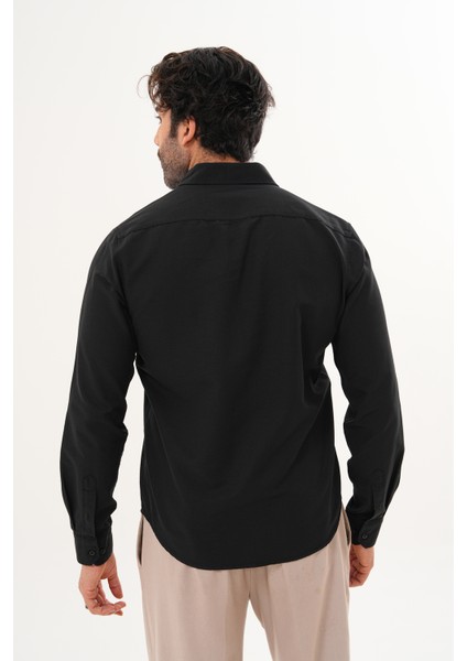 Gömlek Pamuklu Oxford Kumaş Yıkamalı Regular Mevsimlik Erkek Gömlek fırsatları