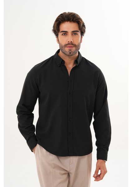 Gömlek Pamuklu Oxford Kumaş Yıkamalı Regular Mevsimlik Erkek Gömlek indirimleri