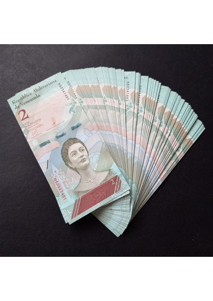 3996368F576833056E 2018 Venezuela 2bolivar Çil 100 Adet Deste Eski Kağıt Para fırsatları