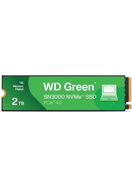 Green SN3000 2tb 5000/4200MB/S Pcıe 4.0 Nvme SSD WDS200T4G0E