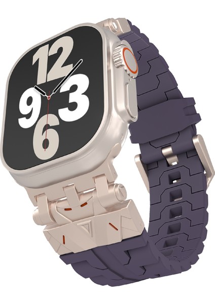 Apple Watch Series 10 46MM/ULTRA 2 Ultra 49MM/SERIES 9 8 7 45MM/SE (2023) Se (2022) Se 6 5 4 44MM/3 2 1 42MM Için Silikon Kayış - Mor (Yurt Dışından) indirimleri