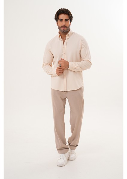 Gömlek Örme Petek Kumaş Mevsimlik Likralı Regular Erkek Gömlek fiyatları