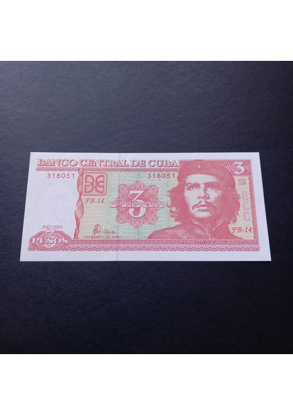3996368F56B5BE725A 2005 Küba 3 Pesos Çil Eski Yabancı Kağıt Para fırsatları