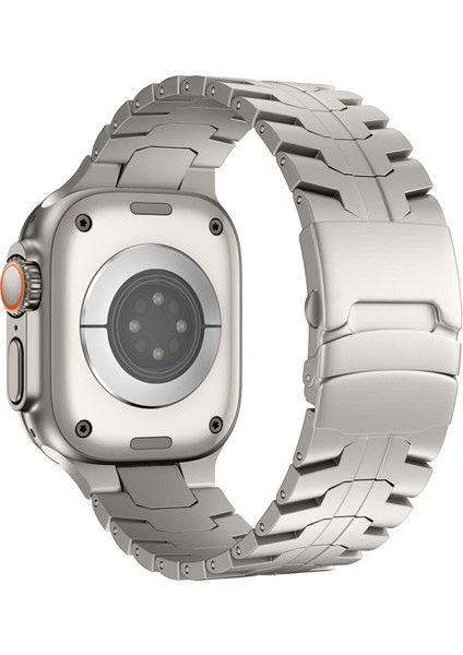 Apple Watch Series 10 42MM/9 8 7 41MM/SE (2023) Se (2022) Se 6 5 4 40MM/3 2 1 38MM Titanyum Alaşımlı Saat Kayışı (Yurt Dışından)