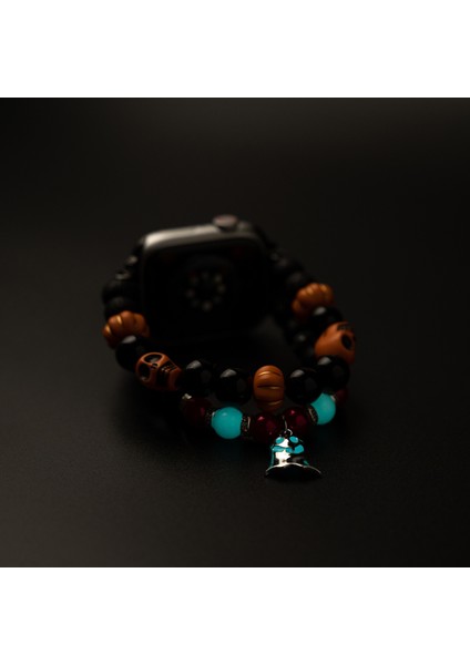 Apple Watch Series 10 42MM/9 8 7 41MM/SE (2023) Se (2022) Se 6 5 4 40MM/3 2 1 38MM Için Cadılar Bayramı Hayalet Kolye Ucuyla Parlayan Kayış - Gri Hayalet (Yurt Dışından) indirimleri