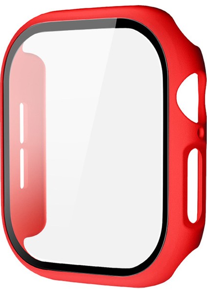 Apple Watch Series 10 42MM Kılıf Için Imak Temperli Cam Filmli Tam Korumalı Entegre Watch Pc Kılıfı - Kırmızı (Yurt Dışından) modelleri