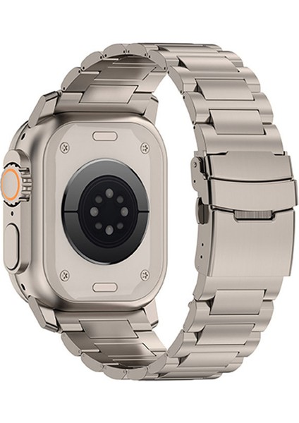 Apple Watch 10 46MM/ULTRA 2/ultra 49MM/9 8 7 45MM/SE (2023) Se (2022) Se 6 5 4 44MM/3 2 1 42MM Titanyum Alaşımlı Kayış 26MM Bant-Titanyum (Yurt Dışından)