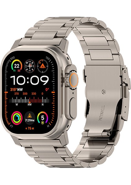 Apple Watch 10 46MM/ULTRA 2/ultra 49MM/9 8 7 45MM/SE (2023) Se (2022) Se 6 5 4 44MM/3 2 1 42MM Titanyum Alaşımlı Kayış 26MM Bant-Titanyum (Yurt Dışından) modelleri