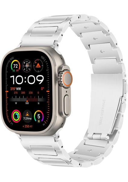 Apple Watch Series 10 42MM/9 8 7 41MM/SE (2023) Se (2022) Se 6 5 4 40MM/3 2 1 38MM Spor Saat Kayışı Çinko Alaşımlı Bilek Bandı-Gümüş (Yurt Dışından) fiyatları