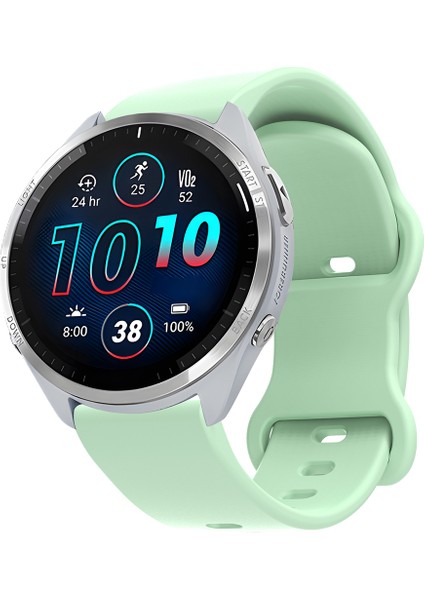 Evrensel 18 mm Düz Renkli Silikon Kayış Şeklinde Tokalı Akıllı Saat Kordonu - Turkuaz (Yurt Dışından) fırsatları