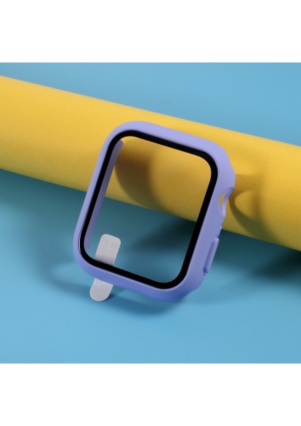 Apple Watch Series 3/series 2/series 1 38 mm Için Ekran Filmli Pc Kılıf Kılıfı - Mor (Yurt Dışından)