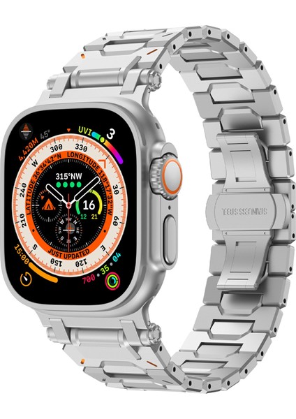 Apple Watch Series 10 46MM/ULTRA 2/ultra 49MM/SERIES 9 8 7 45MM/SE (2023) Se (2022) Se 6 5 4 44MM/3 2 1 42MM Saat Kayışı ve Aletli Gümüş (Yurt Dışından) fiyatları