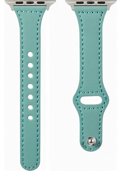 Kalebol Apple Watch 10 46MM/ULTRA 2/ultra 49MM/9 8 7 45MM/SE (2023) Se (2022) Se 6 5 4 44MM/3 2 1 42MM Saat Kayışı, Küçük Toka - Yeşil (Yurt Dışından)