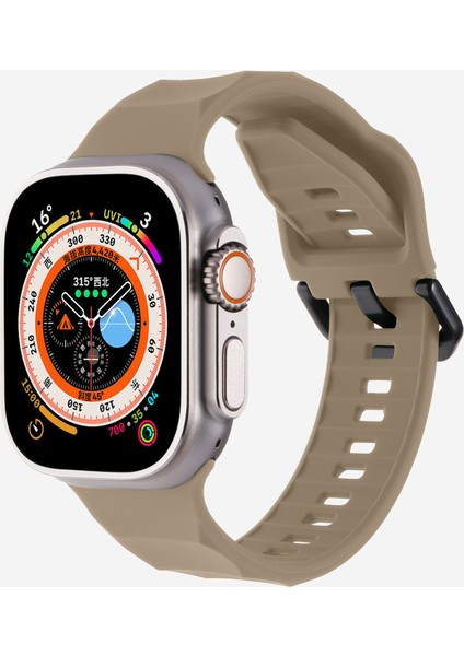 Kalebol Apple Watch Series 10 42MM/9 8 7 41MM/SE (2023) Se (2022) Se 6 5 4 40MM/3 2 1 38MM Saat Kayışı Silikon Kayış-Kahverengi (Yurt Dışından) indirimleri