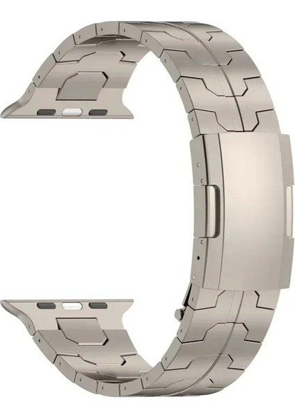 Apple Watch Series 10 42MM/9 8 7 41MM/SE (2023) Se (2022) Se 6 5 4 40MM/3 2 1 38MM Saat Kayışı Titanyum Alaşımlı Bilezik-Titanyum (Yurt Dışından) modelleri