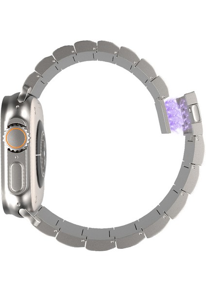 Apple Watch Series 10 42MM/9 8 7 41MM/SE (2023) Se (2022) Se 6 5 4 40MM/3 2 1 38MM Titanyum Alaşımlı Saat Kayışı Manyetik Kilit - Siyah (Yurt Dışından) fiyatları