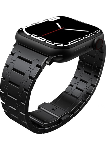 Apple Watch 10 46MM/ULTRA 2/ultra 49MM/9 8 7 45MM/SE (2023) Se (2022) Se 6 5 4 44MM/3 2 1 42MM Titanyum Alaşımlı Bant-Siyah (Yurt Dışından) fiyatları