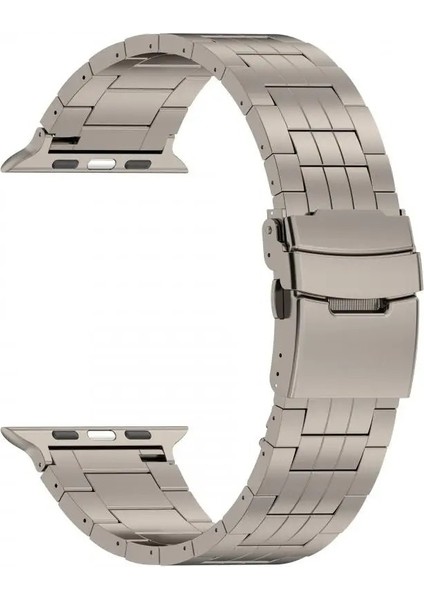 Apple Watch 10 46MM/ULTRA 2/ultra 49MM/9 8 7 45MM/SE (2023) Se (2022) Se 6 5 4 44MM/3 2 1 42MM 5 Boncuklu Titanyum Alaşımlı Kayış-Titanyum (Yurt Dışından) modelleri