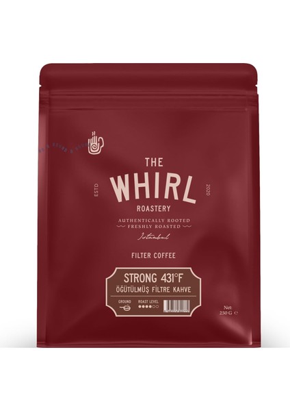 The Whirl Filtre Brunette 431°F 250 G Öğütülmüş fiyatları