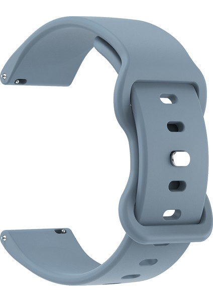 Evrensel 22 mm Silikon Saat Kayışı Düz Renk Şeklinde Tokalı Yedek Bant - Kaya Mavisi (Yurt Dışından) modelleri