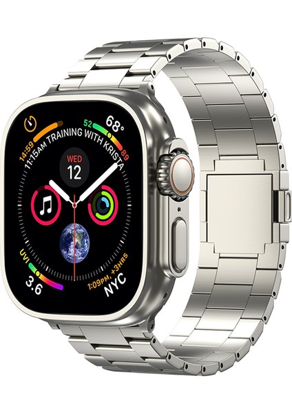 Apple Watch Series 10 42MM/9 8 7 41MM/SE (2023) Se (2022) Se 6 5 4 40MM/3 2 1 38MM Titanyum Alaşımlı Bant-Titanyum Için Manyetik Kayış (Yurt Dışından) modelleri