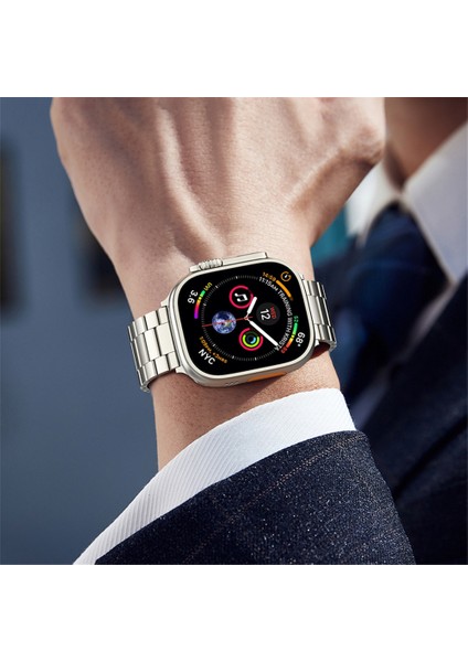 Apple Watch Series 10 42MM/9 8 7 41MM/SE (2023) Se (2022) Se 6 5 4 40MM/3 2 1 38MM Titanyum Alaşımlı Bant-Titanyum Için Manyetik Kayış (Yurt Dışından) indirimleri