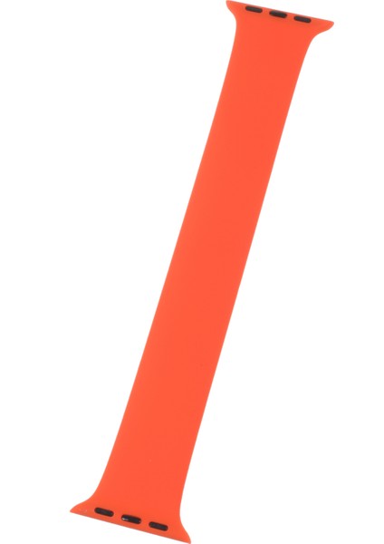 Apple Watch Series 10 46MM/ULTRA 2 Ultra 49MM/9 8 7 45MM/SE (2023) Se (2022) Se 6 5 4 44MM/3 2 1 42MM Için Silikon Akıllı Saat Bandı Bilek Kayışı, Boyut: L-Turuncu (Yurt Dışından) modelleri