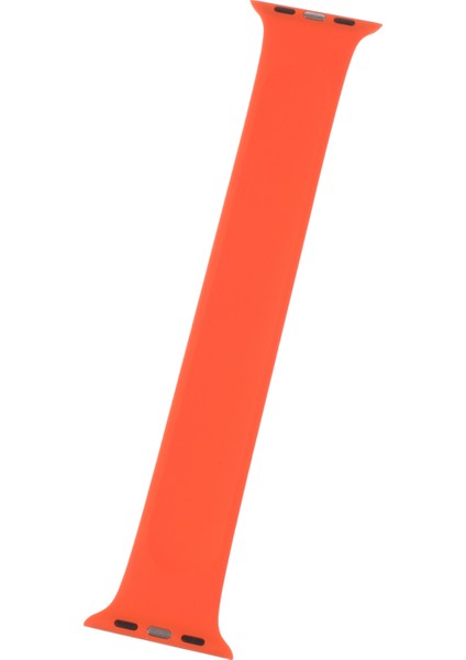 Apple Watch Series 10 46MM/ULTRA 2 Ultra 49MM/9 8 7 45MM/SE (2023) Se (2022) Se 6 5 4 44MM/3 2 1 42MM Için Silikon Akıllı Saat Bandı Bilek Kayışı, Boyut: L-Turuncu (Yurt Dışından) indirimleri