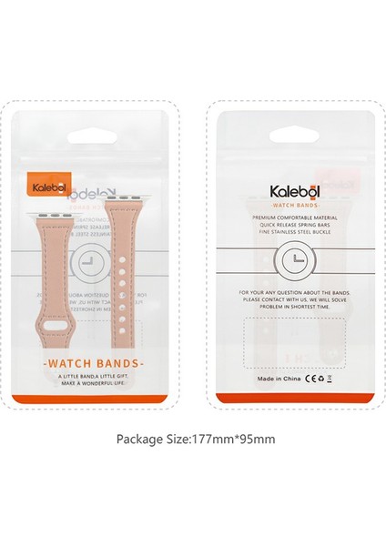 Kalebol Apple Watch Series 10 42MM/9 8 7 41MM/SE (2023) Se (2022) Se 6 5 4 40MM/3 2 1 38MM Saat Kayışı, Küçük Toka - Turuncu (Yurt Dışından) fırsatları