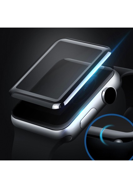 Apple Watch Series 4 40MM Temperli Cam Tam Ekran Koruyucu 3D Arc Edge 9h Patlamaya Dalı Mocolo (Yurt Dışından)