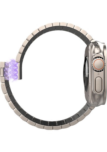 Apple Watch 10 46MM/ULTRA 2/ultra 49MM/9 8 7 45MM/SE (2023) Se (2022) Se 6 5 4 44MM/3 2 1 42MM Titanyum Alaşımlı Saat Kayışı Manyetik Toka-Titanyum (Yurt Dışından) fiyatları