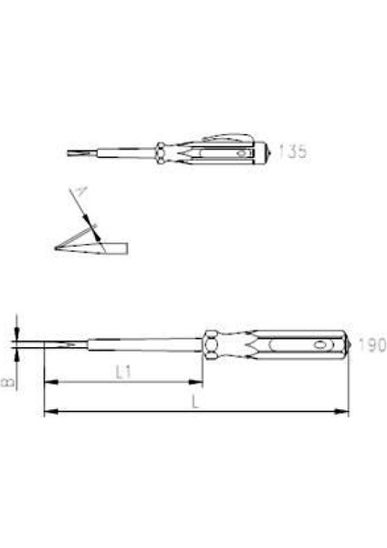 Izeltaş 4550 Elektrik Kontrol Kalemi 135 mm fiyatları