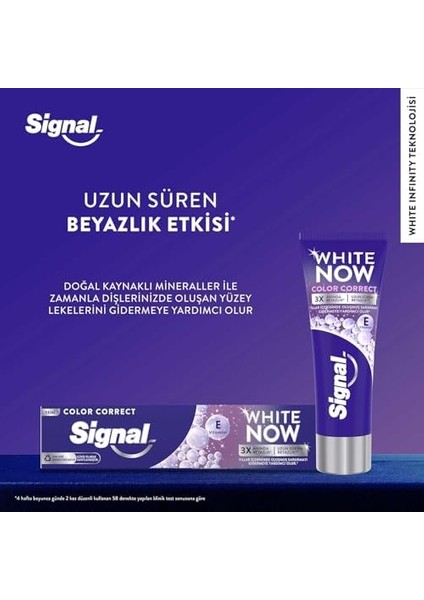 Signal White Now Color Correct Uzun Süren Beyazlık Diş Macunu 75 ml modelleri