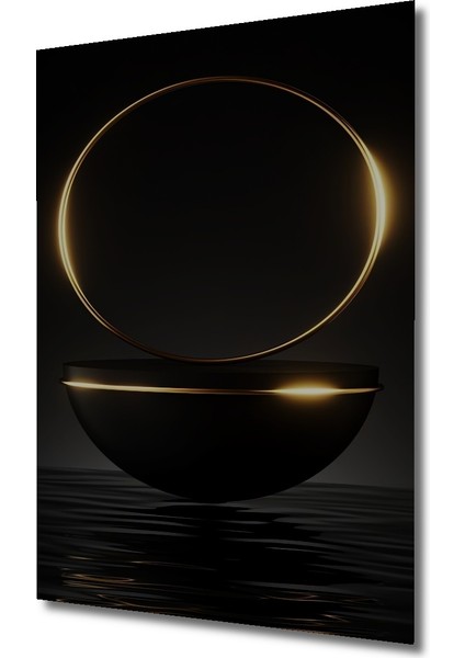 Altın Çember Minimalist Dekoratif Ahşap Mdf Ev/işyeri Duvar Tablo Dikdörtgen Ev/işyeri Duvar Tablo fiyatları