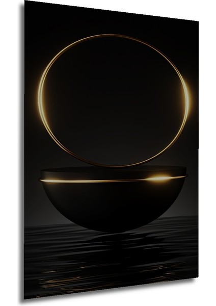 Altın Çember Minimalist Dekoratif Ahşap Mdf Ev/işyeri Duvar Tablo Dikdörtgen Ev/işyeri Duvar Tablo modelleri