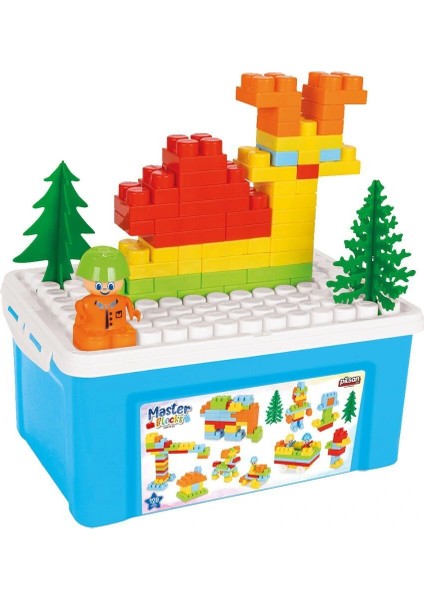 03 571 Aksesuarlı Master Bloklar 128 Parça 10 Litre Saklama Kabında indirimleri