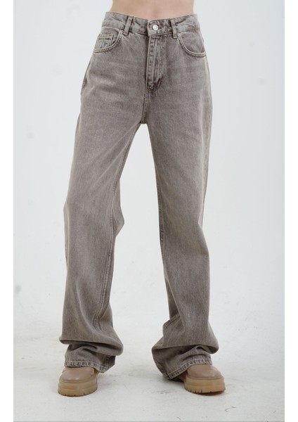 Kahve Kar Yıkama Denim Pantolon fırsatları