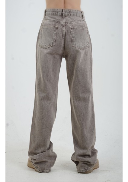 Kahve Kar Yıkama Denim Pantolon indirimleri