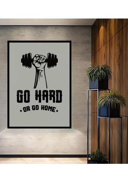 Çerçeve Görünümlü Güçlü Fitness Ahşap Mdf Dekoratif Ev Duvar Tablo Dikdörtgen Ev Duvar Tablo