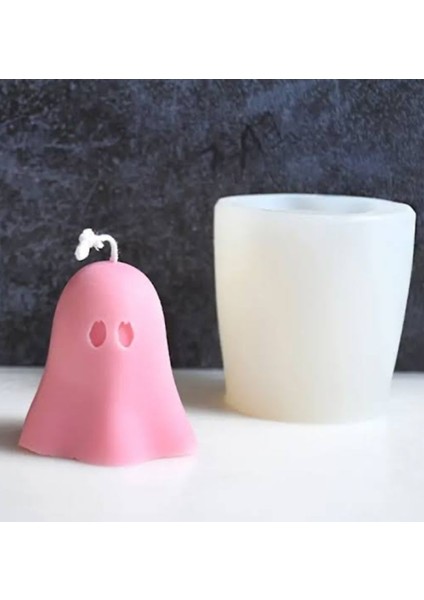 Hayalet Mum Silikon Kalıbı – Halloween Dekoratif Mum Yapımı Için