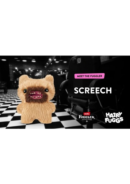 Kıllı Süper Yumuşak Zuru Fuggler Hairy Fuggs Peluş Oyuncak Screech Beard Blonde 22CM indirimleri