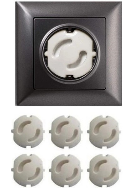 Buffer® Bebek Çocuk Priz Koruma Kapağı (6 Adet) Çocuk Güvenliği, Priz Muhafazası, Priz Kapatıcı indirimleri